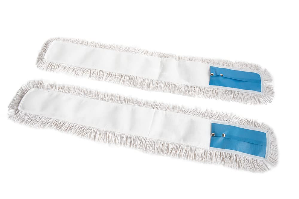 Ricambio frangia in cotone per scopa a forbice (1 coppia) Bianco