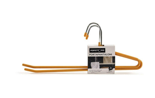 Set di 2 Pezzi, Grucce per Pantaloni, Lunghezza 30 e 34 cm. Multicolore, Taglia Unica