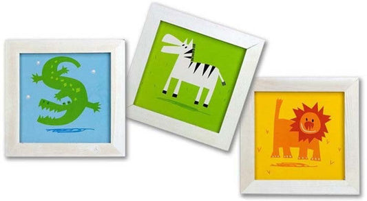 Alpina - 3-photo frame, assorted colors, 25x75 cm.