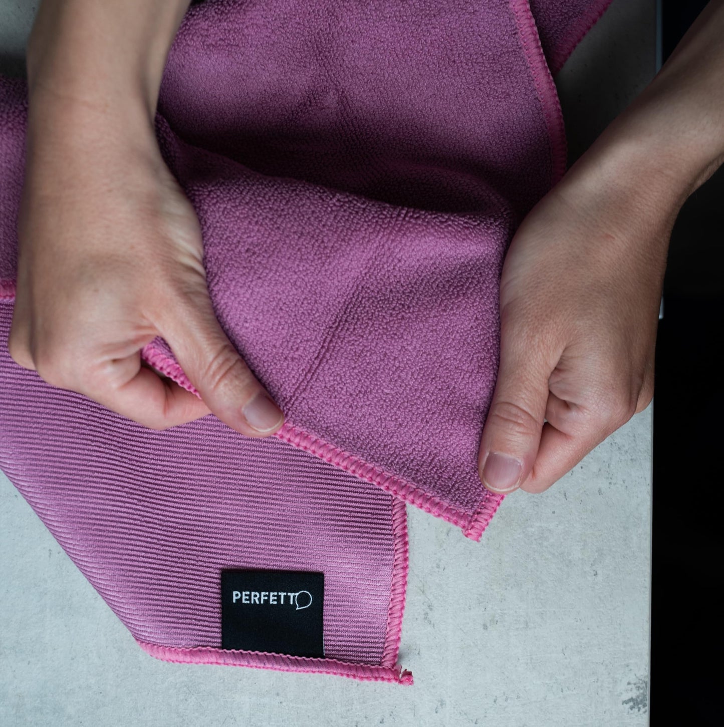Ultrafiber Glass, Microfiber Cloth, Fabric, Air Force/Powder, 40x40x0.5 cm