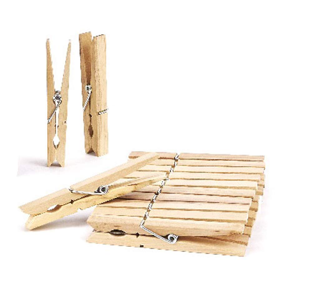 Molletta da bucato in legno 9 pz.