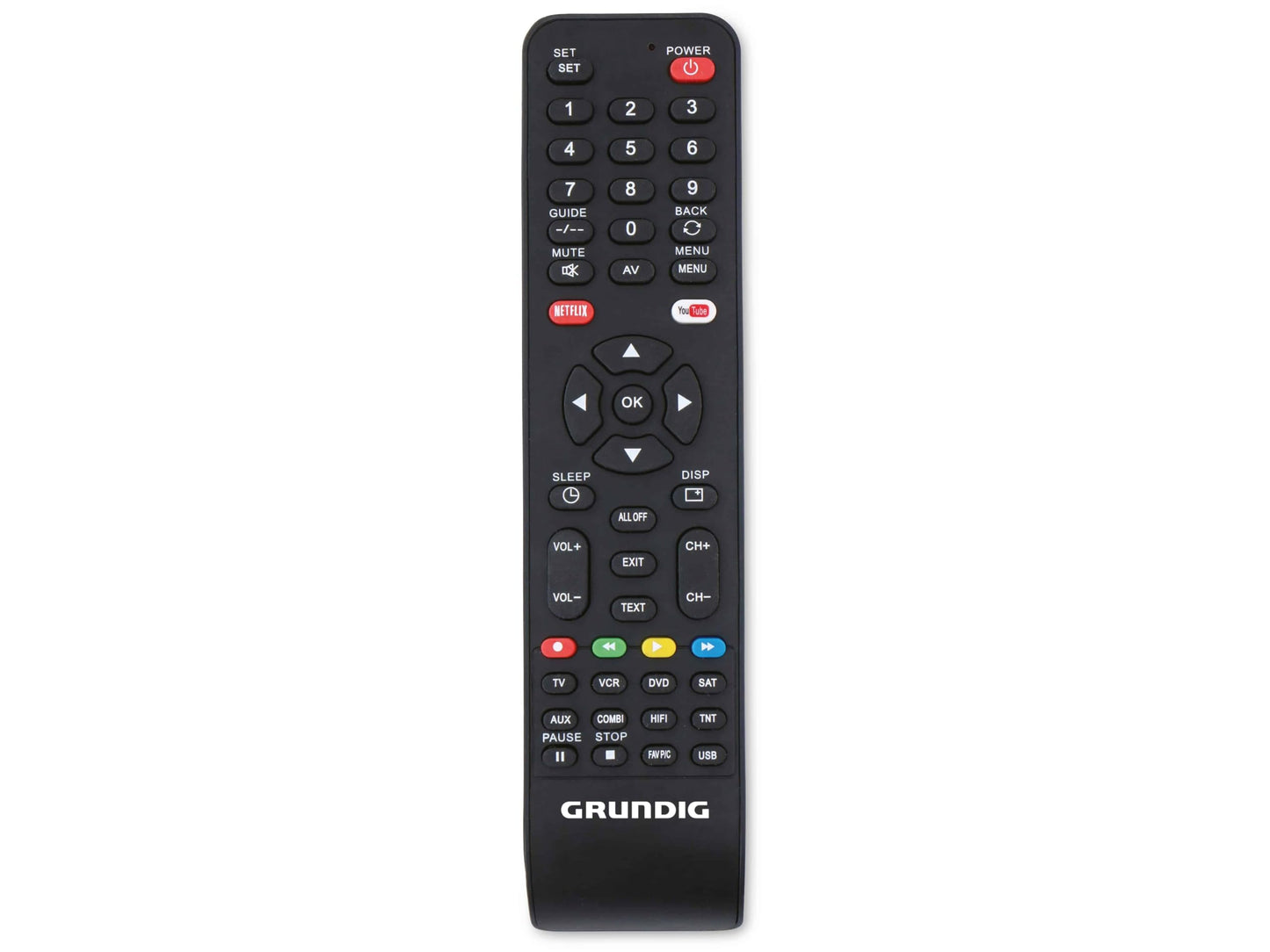 Universal Remote Control - Up to 8 Devices Simultaneously - 210 x 50 x 18 mm - Black