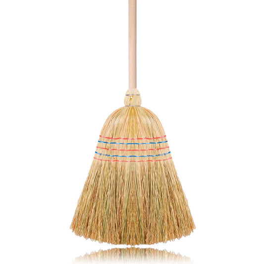 Classic 4-Seam Broom with Natural Wood Handle. Extra sorghum (00007)