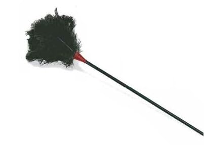Natural Ostrich Feather Duster, 95cm Long, 20mm Diameter - For Cleaning Grooves, for Bedrooms, Living Rooms, Bookstores, Offices, Shops.