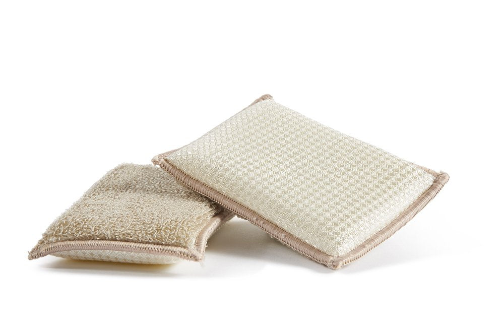 Eco Bamboom Sponge, Bamboo, Multicolored, 13 X 9 X 2.5 Cm, 2 units