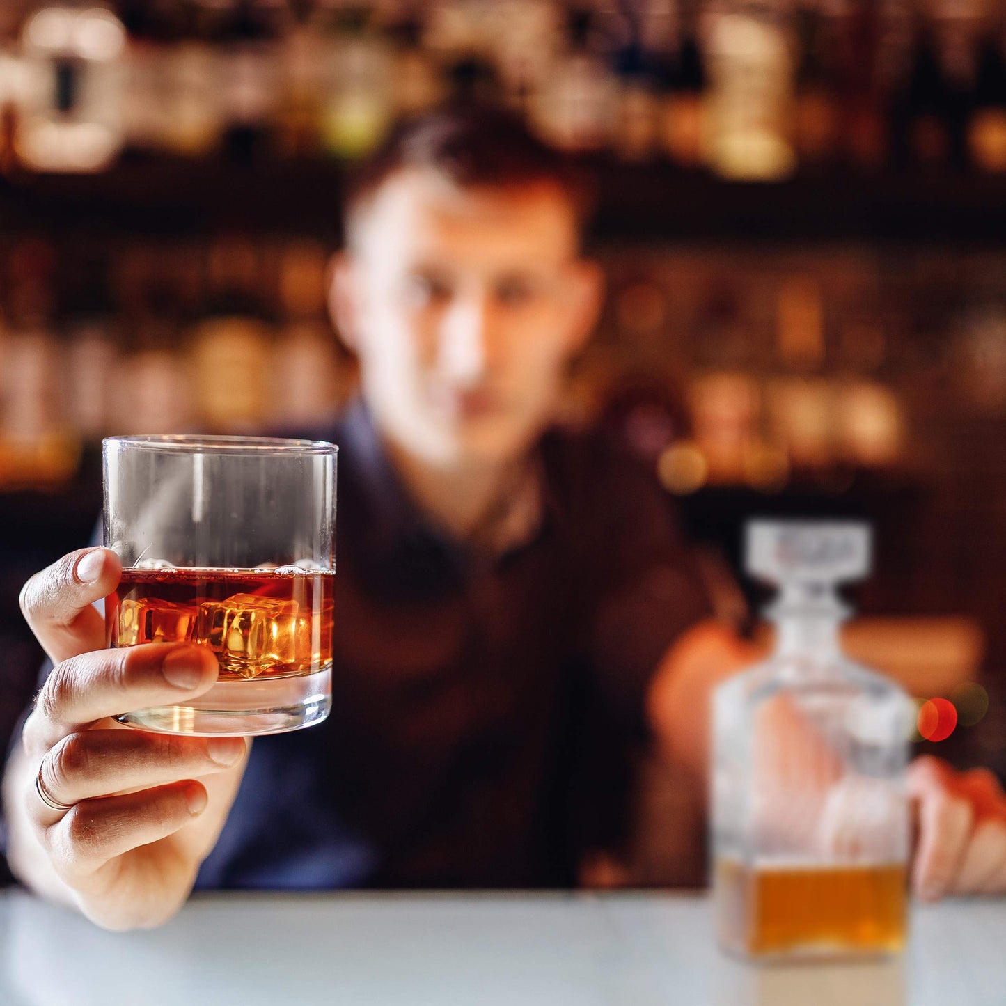 Glass Bottle for Whiskey Liquors