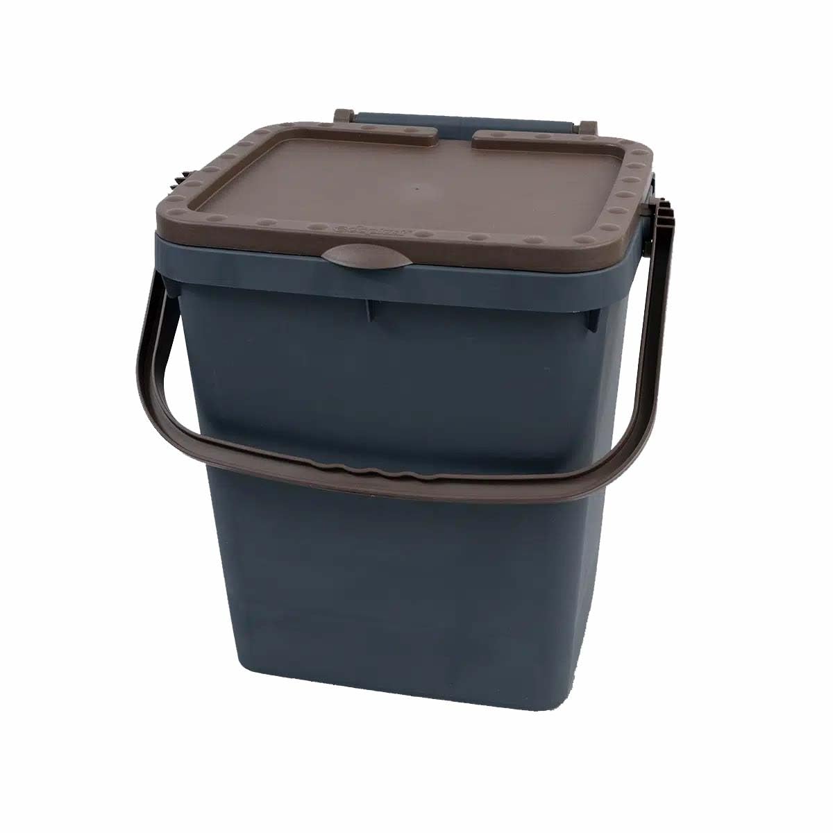 FERCASASHOP Waste Bin for Separate Collection, Rubbish Bin for Recycling, 35 Litres, Brown, 43 x 36 x 43.5 cm, Book-Style Opening