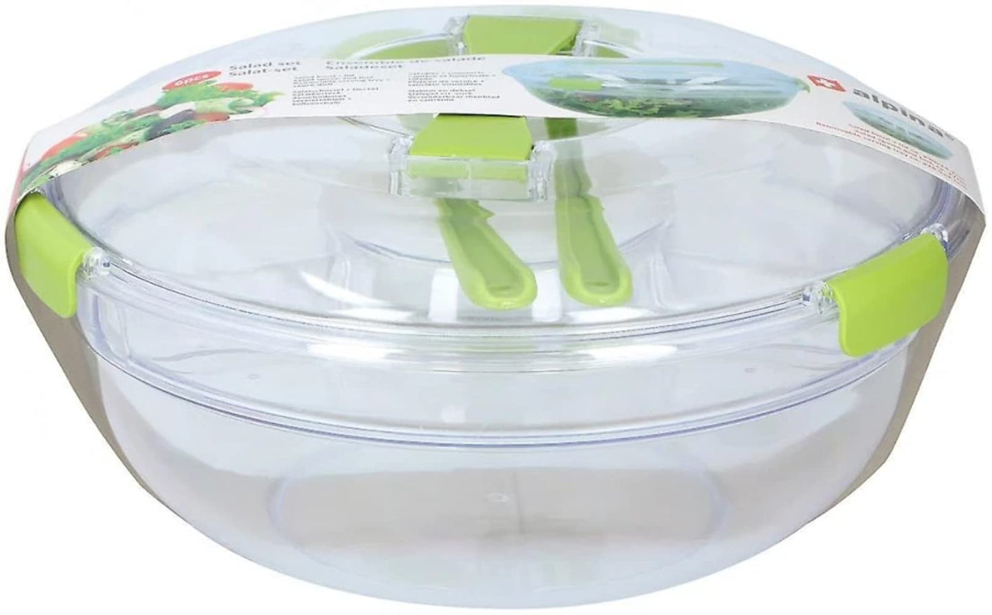 Salad bowl, fork and spoon, 3 pieces