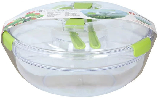 Salad bowl, fork and spoon, 3 pieces