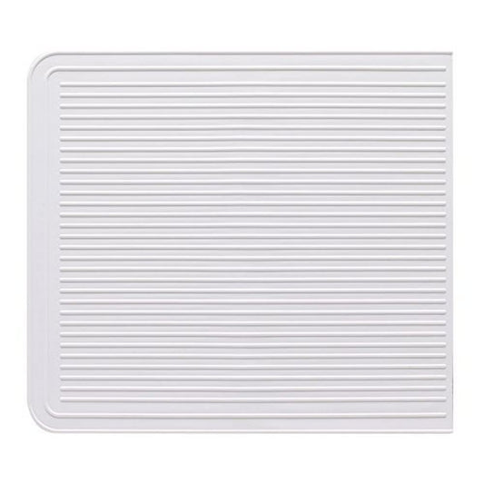 Excelsa Sink Mat, Rubber, White, 40 x 36 cm