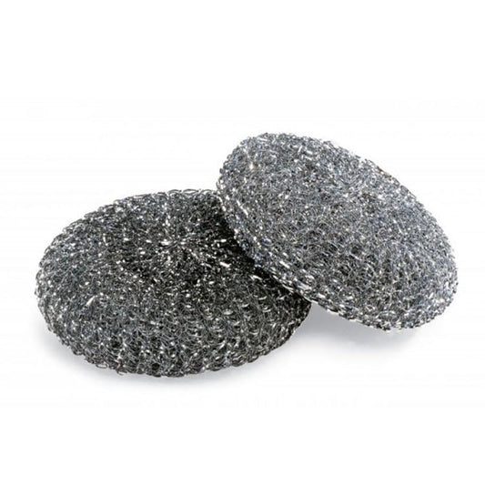 Set 15 Pagliette Abrasive Ø10cm 40g - Spugne Metalliche Zincate per Pentole, Griglie e Forni