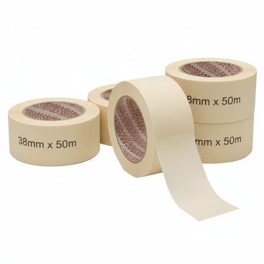 Nastro Carta Gommata 50mm x 50m - Nastro Mascheratura per Verniciatura e Pittura