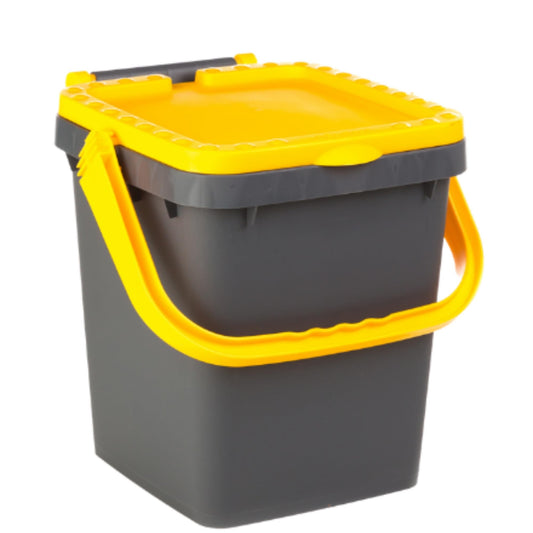 Ecoplast, Waste Separation Bin, Book-Type Opening, Flexible and Non-Deformable, Resistant to All Temperatures, Ideal for Indoor and Outdoor Use, 20 L Capacity, Made in Italy