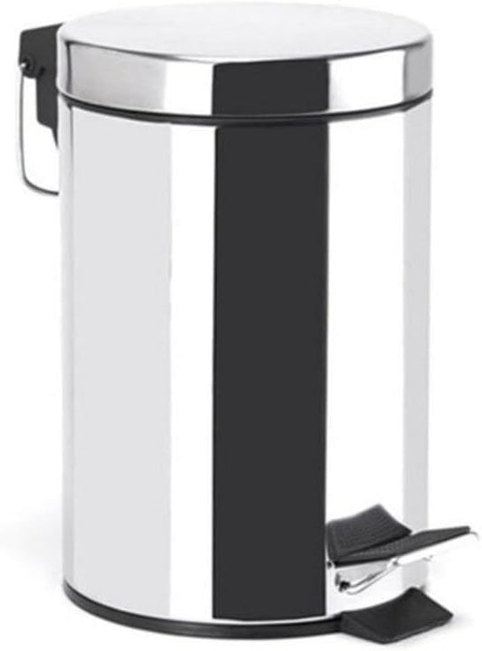 FOFO' Pedal bin with polished stainless steel tray
