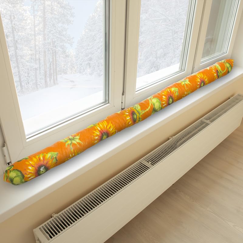FERCASASHOP Lo Spifferone Padded Fabric Draft Excluder, 140 cm - Home Accessory for Doors and Windows, Draft Stopper - Home and Kitchen/Windows and Mosquito Nets/Curtains and Accessories