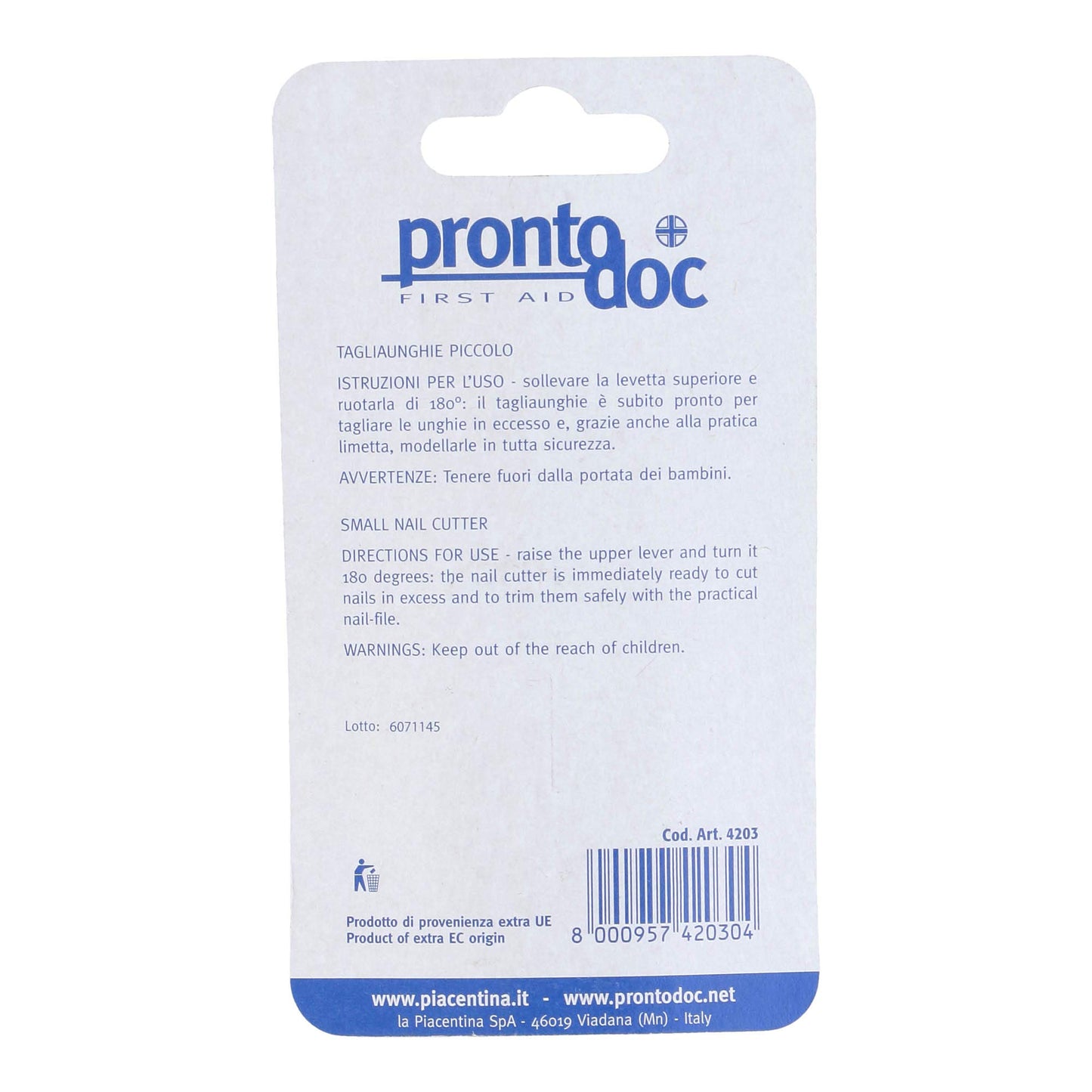 Pronto Doc Small Nail Clipper