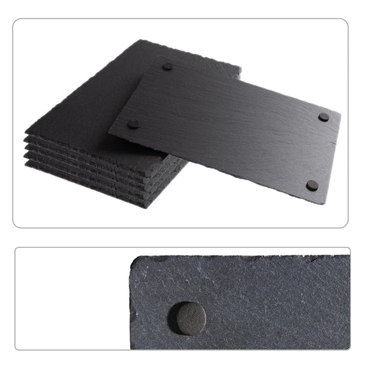 eGenuss Slate Stone Dinnerware Set, Professional Dessert Serving Trays for Restaurants