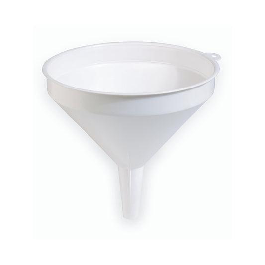 Ecoplast | 26cm Plastic Kitchen Funnel, White, Made in Italy