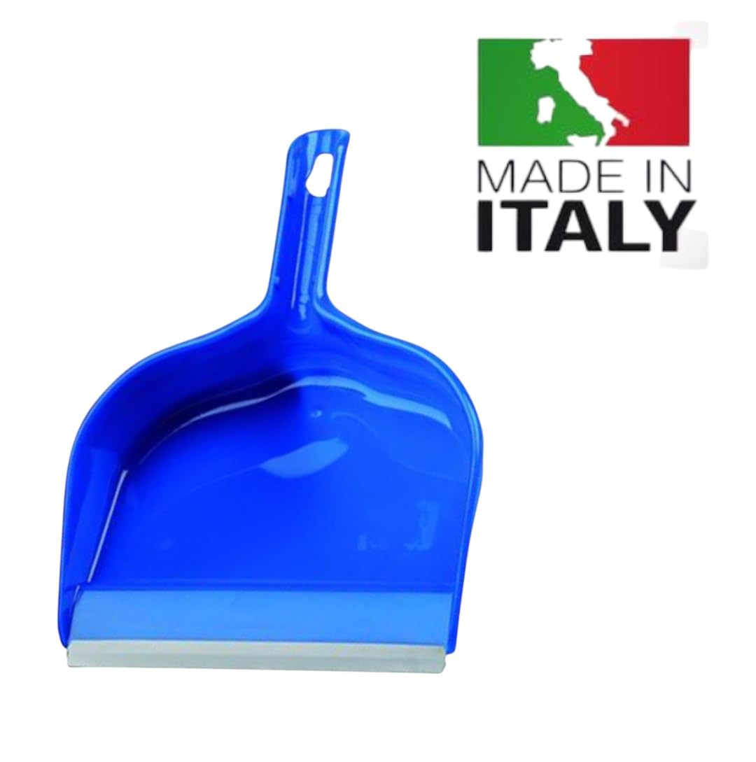 Lara Plastic Dustpan with Rubber Edge, 2 Pieces for Home, Garden and DIY