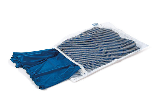 Sacco Rete Lavatrice Salvabucato, con Chiusura a Zip, 30x50 cm