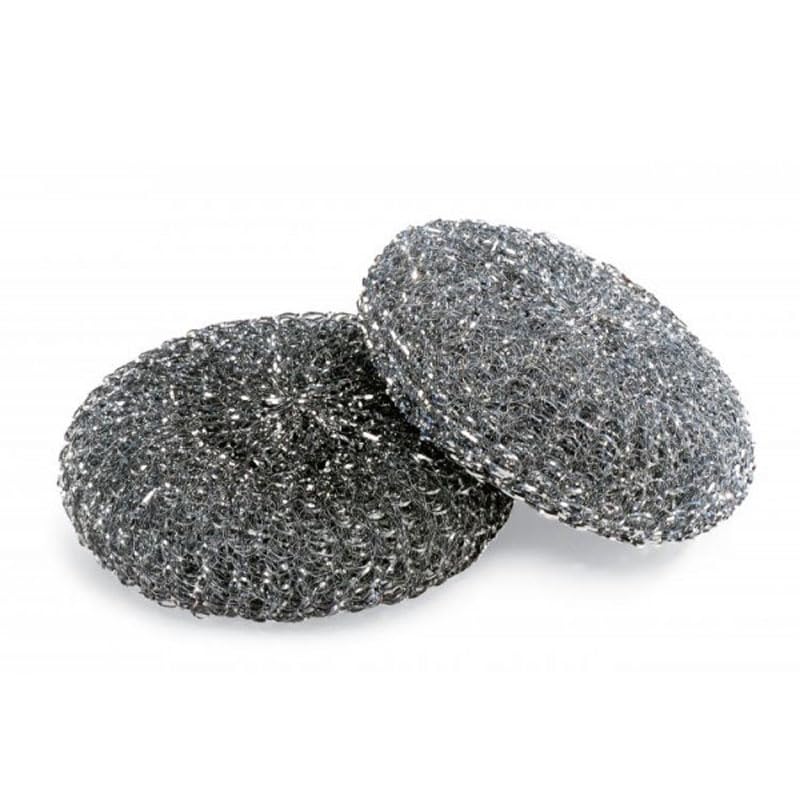 FERCASASHOP Zinc-Coated Abrasive Sponge, 40 Gram Zinc-Coated Sponge, Ø 10 cm Scouring Pad for Pots and Dishes, 15 Pieces