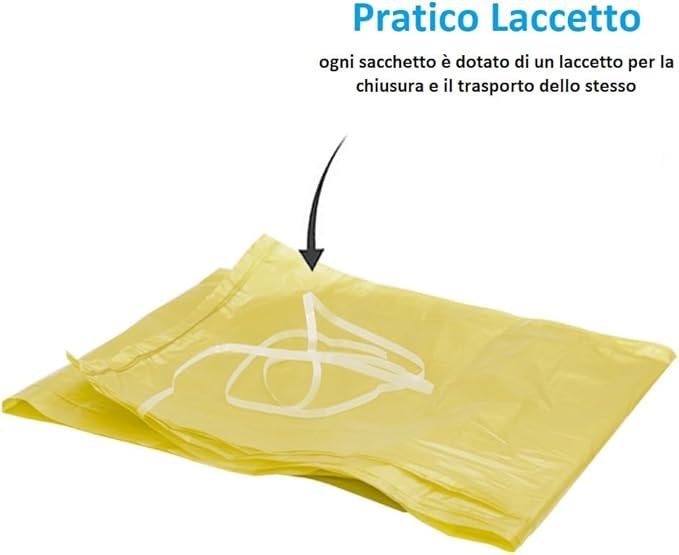 FercasaShop® 350 TRANSPARENT garbage bags, size 70x110 cm, 110 Litre capacity, bags for separate waste collection, 35 rolls of 10 pieces