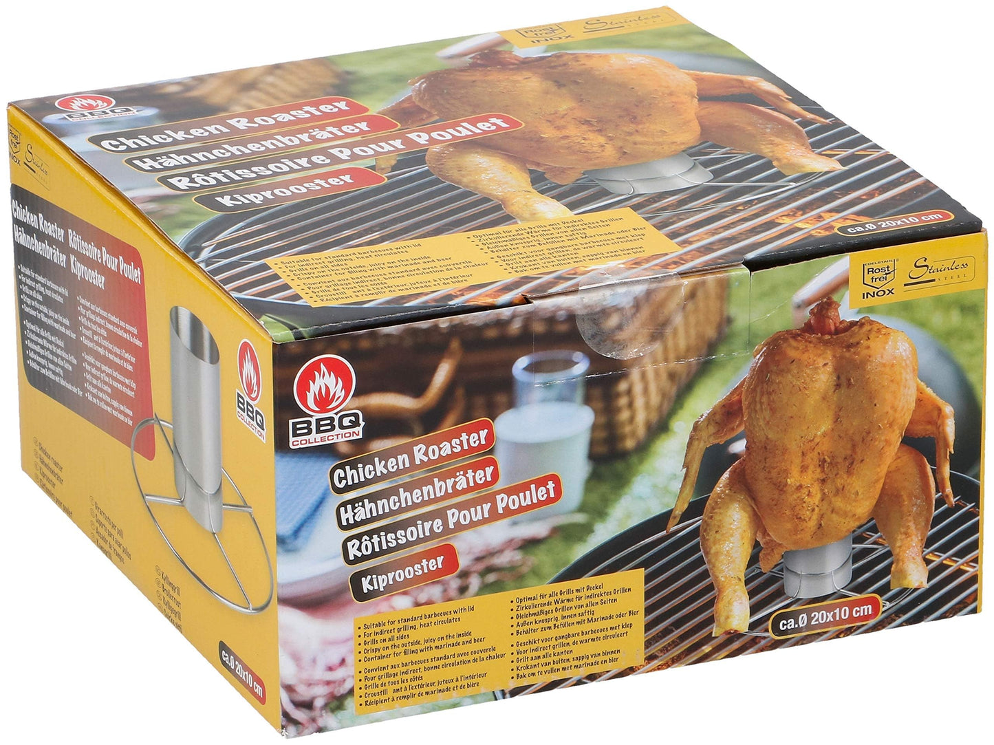BBQ Collection Stainless Steel Chicken Griller