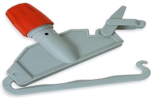 Plastic Clip for Fringe Mops, White