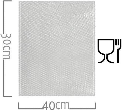 FercasaShop® 100 Pcs. Reusable embossed food vacuum bags - For freezer, refrigerator, microwave defrosting, boiling, sous vide cooking in the oven or steaming.