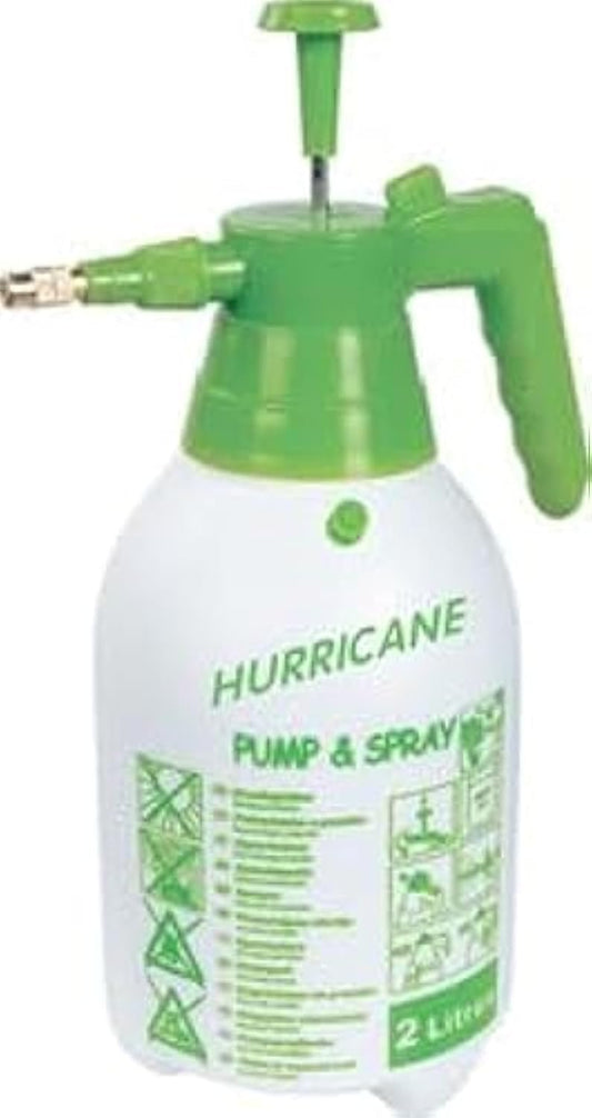 Pompa 2 Litri Spruzzino Manuale Nebulizzatore per Giardino Orto e Fiori, Verde, 20x20x28 cm