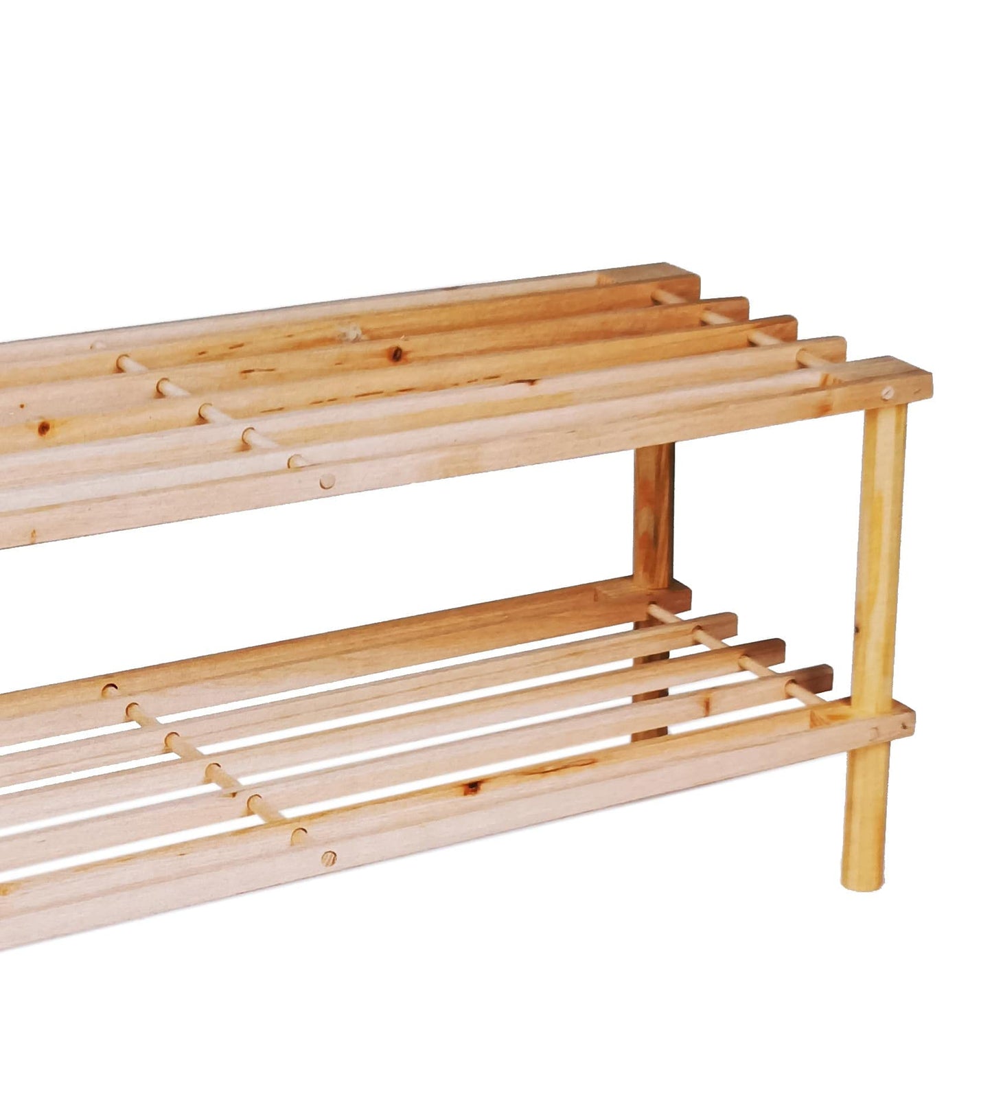 Lifetime Garden 2-Tier Wooden Shoe Rack