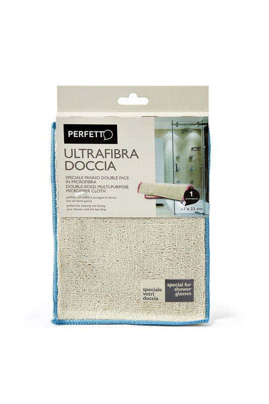 Ultrafiber Microfiber Shower Cloth, Fabric, Ice, 17x23x0.5 cm