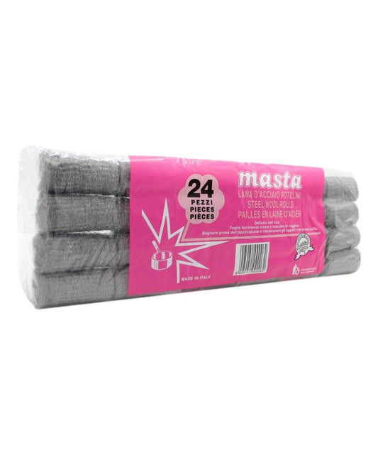 Steel Sponge Rolls, 24 Pads, Multicolor, One Size