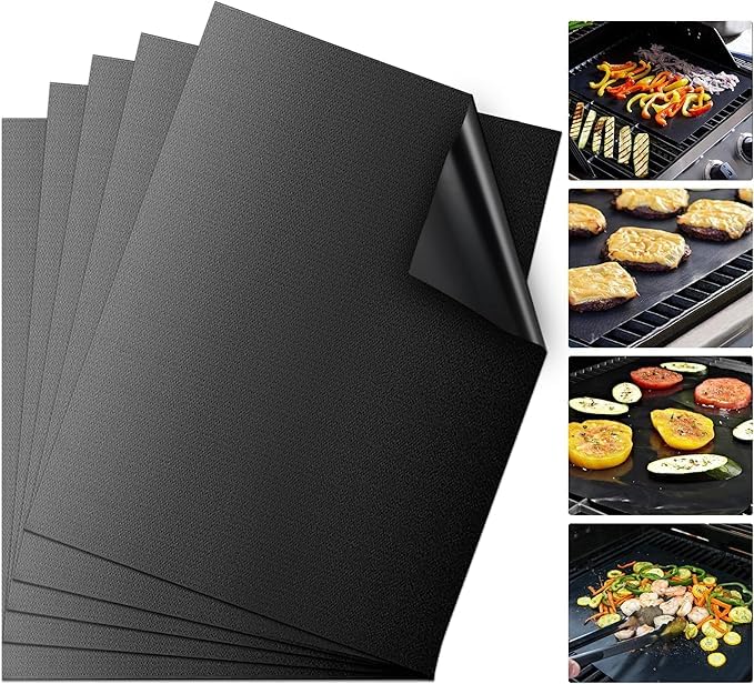 Griglia Stuoie Barbecue Tappetino 40x33 cm, 3 pezzi