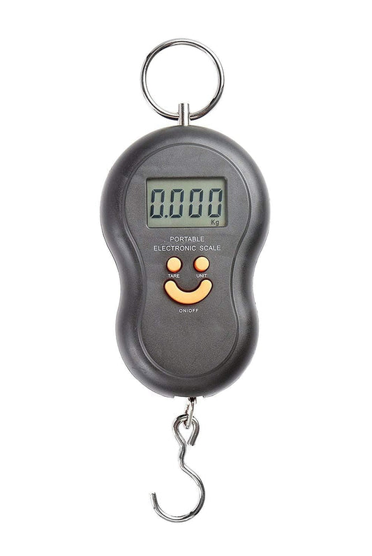 FercasaShop® Portable Digital Scale, 50 kg Capacity, LCD Display, Tare Function, for Suitcases and Luggage - Ideal for Air Travel