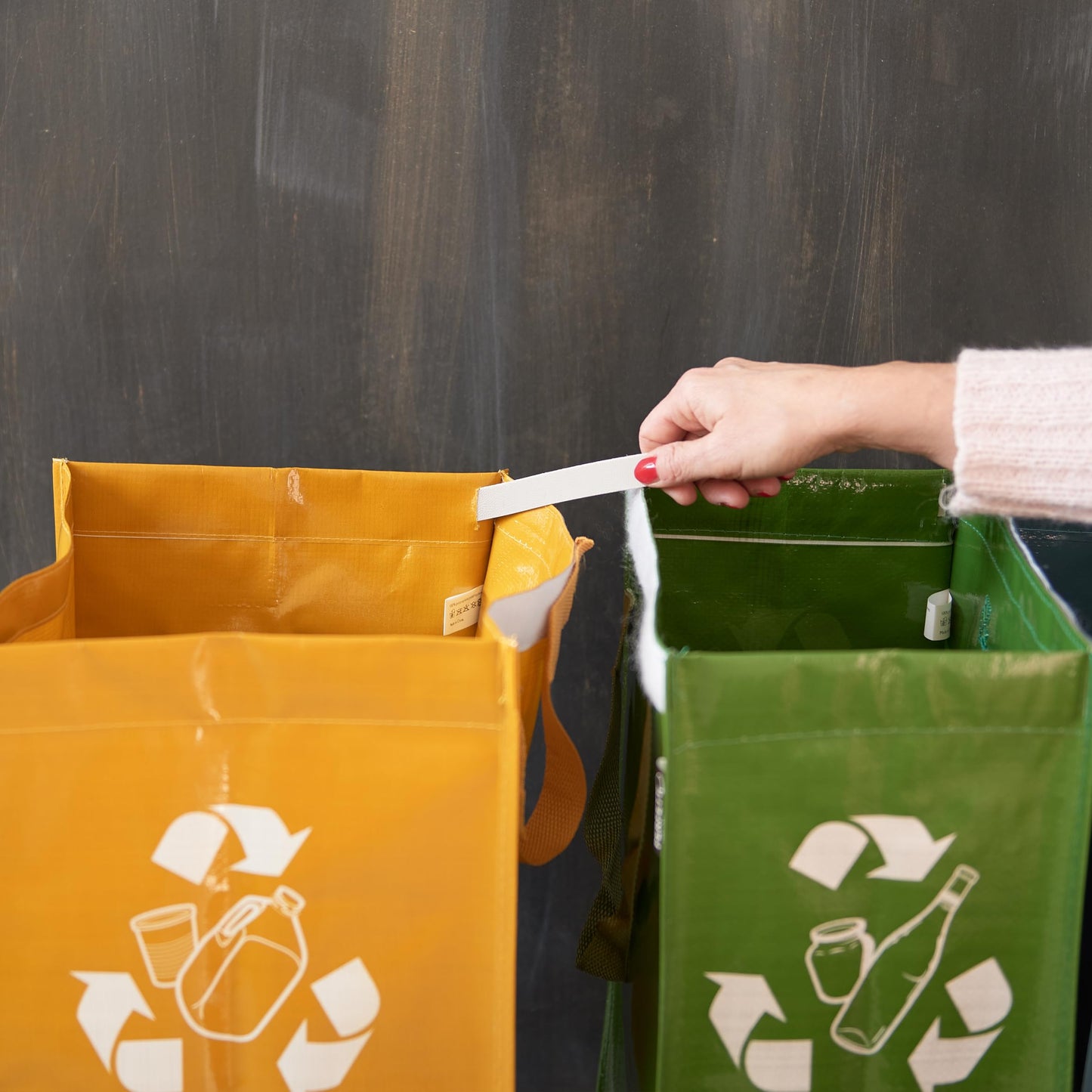 Perfect Recycle Bag Waste Bin for Separate Waste Collection 3 Compartments