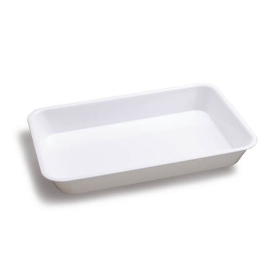 Vaschette Plastica Bianca Monouso 3 Misure - Contenitori Alimenti per Catering Asporto Frigorifero - Organizzazione Cucina Meal Prep