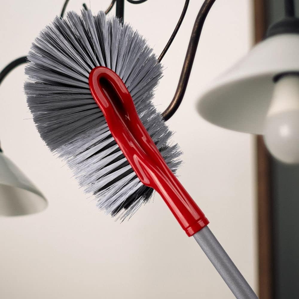 Fercasashop - Universal Spider Web Cleaner, Triple Action Cobweb Dust Collector with Long, Thick Bristles and Extendable Handle, 300cm