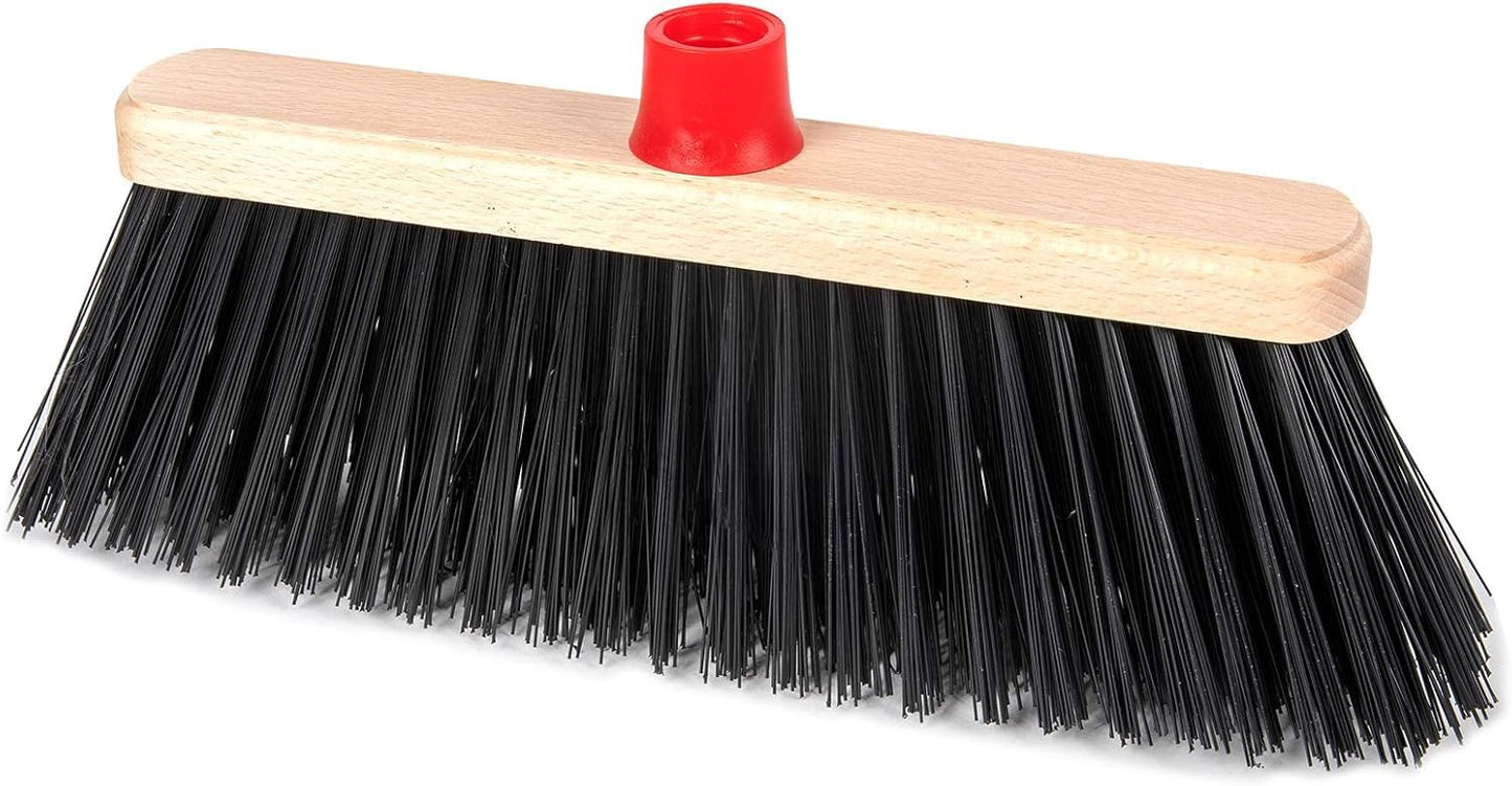 Set 6 Scope Industriali da Esterno 27,5cm - Setole Rigide PVC per Giardini e Vialetti