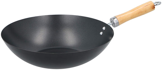 Padella wok in stile asiatico, con rivestimento antiaderente, 30 cm