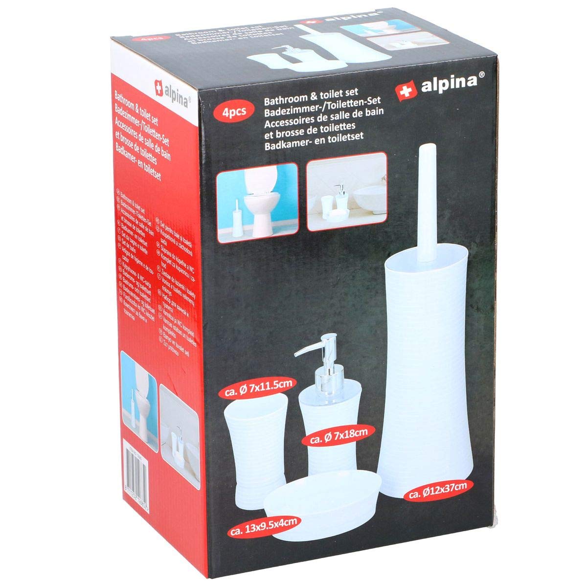 alpina - 4-Piece Bathroom Set