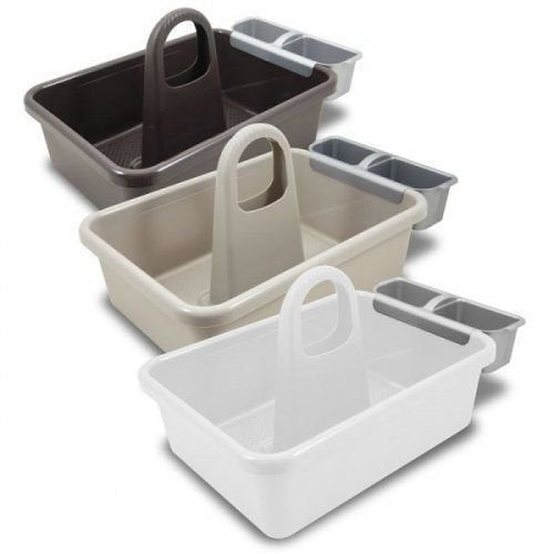 UNDER-SINK ORGANIZED COLOR WHITE, DOVE GREY AND MOCHA DETERGENTS