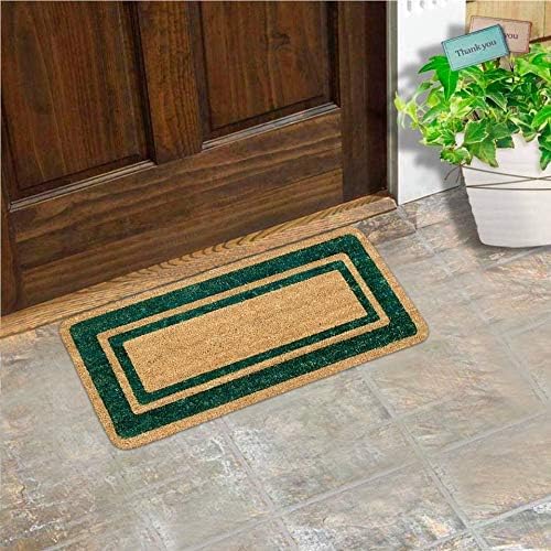 FERCASASHOP® Natural Coconut Doormat Outside Door Entrance Non-Slip Back Mud Scraper Mat MOD. Coconut Edge