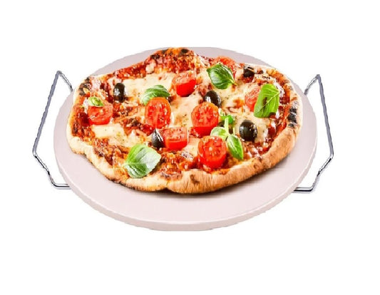 BBQ Collection Baking Stone - Bake Pizza, Bread, Toast, etc. - Deliciously Crispy - ⌀ 33 cm
