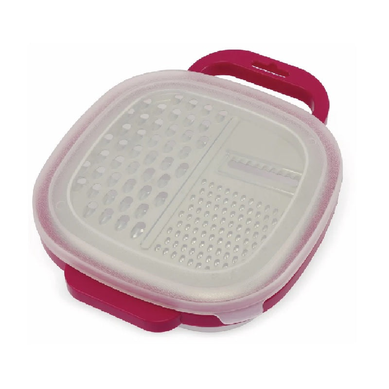 Edco Grater + Container 3 Pcs 25X20X6 Cm - 200 ml