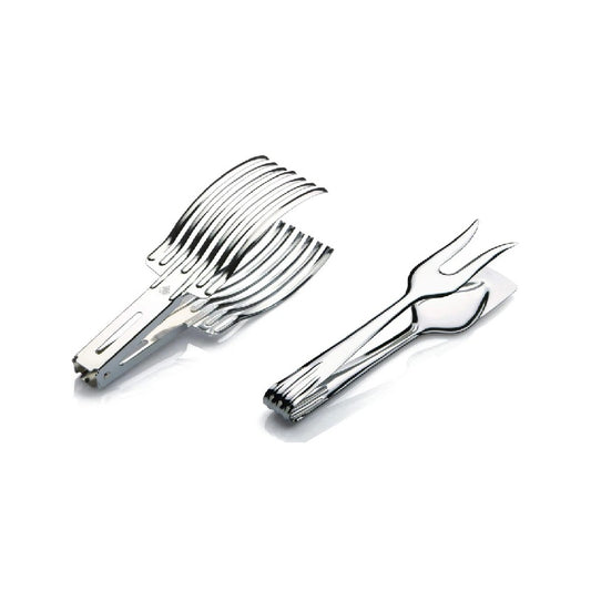 ZASEVES Stainless Steel Roasting Tongs with Stainless Steel Roasting Tongs Cut and Serve Kit Italian Products CREATIONS Colors in the Heart