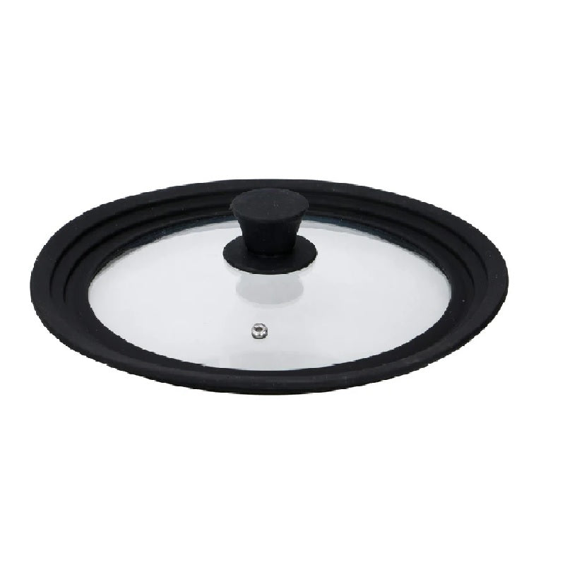 alpina Universal Lid - Silicone Lid for Pots - Universal Silicone Lid - Pan Lids 24 cm/26 cm/28 cm - Universal Lids for Pots