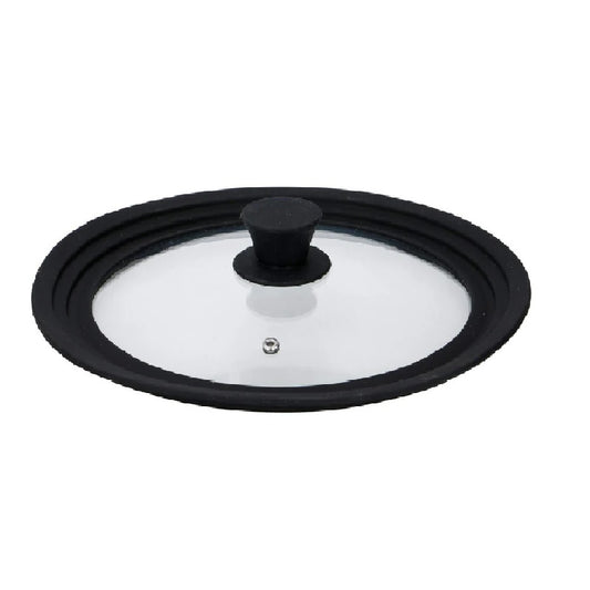alpina Universal Lid - Silicone Lid for Pots - Universal Silicone Lid - Pan Lids 24 cm/26 cm/28 cm - Universal Lids for Pots
