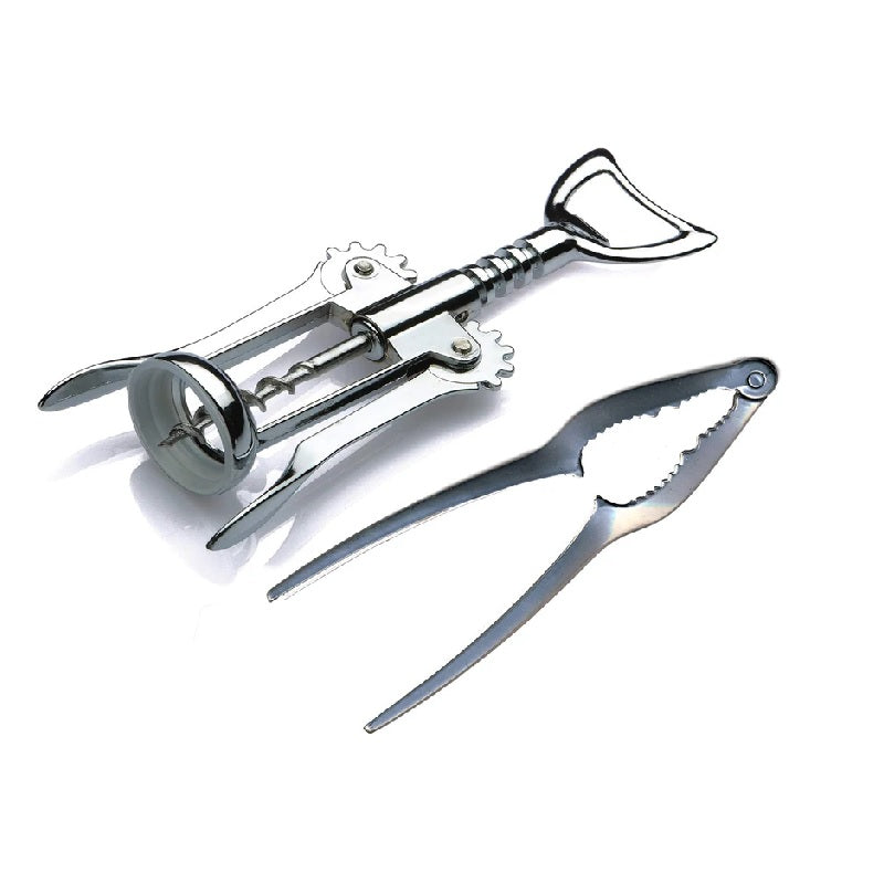 ZASEVES corkscrew with nutcracker bottle opener Duetto Open and crush Italian products CREATIONS Colors in the Heart