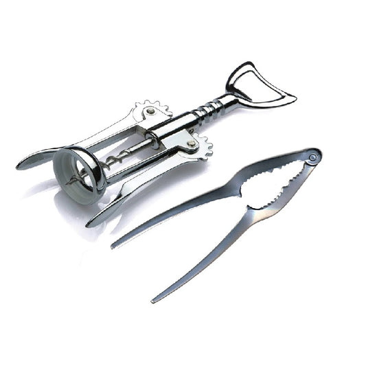 ZASEVES corkscrew with nutcracker bottle opener Duetto Open and crush Italian products CREATIONS Colors in the Heart
